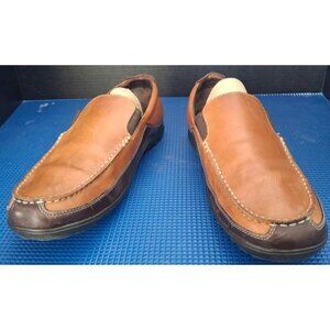 Cole Haan Mens 11.5W Slip-On Leather Loafers Brown Casual Shoes Made In India